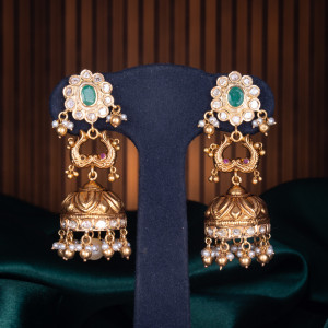 MID JHUMKA MOSSANITE 20122700008